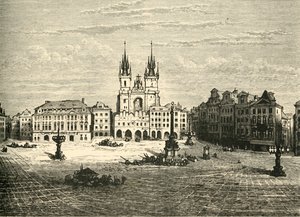 Der Große Platz, Prag, 1890