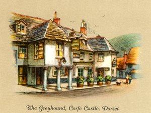 Der Windhund, Corfe Castle, Dorset, 1936