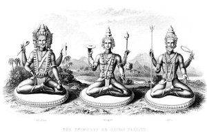 Die Hindu-Trinität, ca. 1800