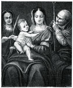 Die Heilige Familie mit der Heiligen Katharina, 1769, 1870 von Unbekannt