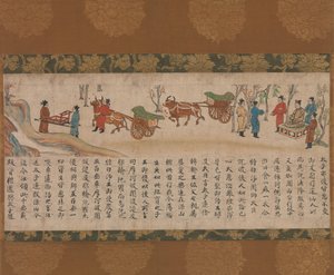 Das illustrierte Sutra von vergangenem und gegenwärtigem Karma Kako genzai inga kyo emaki, spätes 13. Jahrhundert von Unbekannt