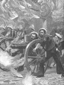 Der Aufstand unter Arabi Pascha, 1882: Die Matrosen räumen die Straßen..., 1901 von Unbekannt