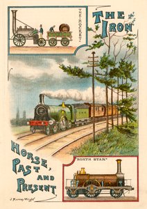 Das eiserne Pferd damals und heute, ca. 1900 von Unbekannt