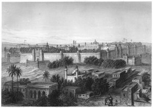 Der Königspalast in Delhi, um 1860