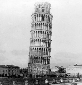 Der Schiefe Turm von Pisa, Italien, 1892