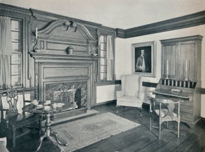 Das Wohnzimmer des Francis Corbin Hauses in Edenton, erbaut 1758 von Unbekannt