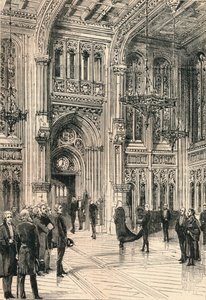 Die Lobby des Unterhauses, ca. 1910