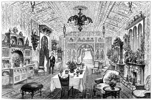 Der Speisesaal im Rathaus, Birmingham, West Midlands, 1887 von Unbekannt