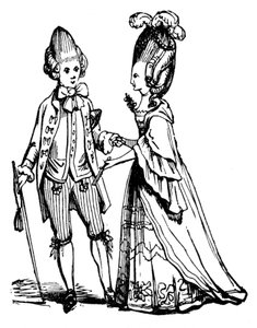 Die Macaronies, 1772, 1910