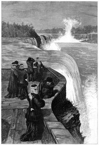 Der Marquis und die Marquise von Lorne an den Niagarafällen, Kanada