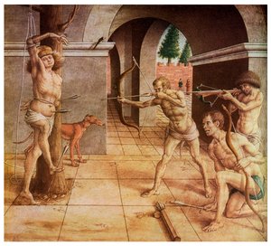 Das Martyrium des heiligen Sebastian, 15. Jahrhundert, 1956 von Unbekannt