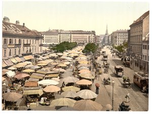 Der Naschmarkt, Wien von Unbekannt