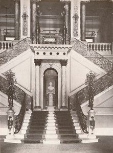 Die Treppe der Nationalbibliothek, 1914 von Unbekannt