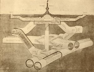 Die neue U-Bahn-Station Piccadilly Circus, 1930 von Unbekannt