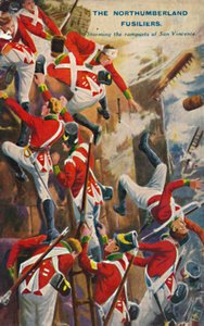Die Northumberland Fusiliers. Erstürmung der Festungsmauern von San Vincente, 1812, 1939