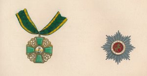 Der Orden des Löwen von Baden Goldener Löwe von Daringen, 19. Jahrhundert von Unbekannt