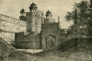 Der Palast der Mogulkaiser, Delhi, 1890
