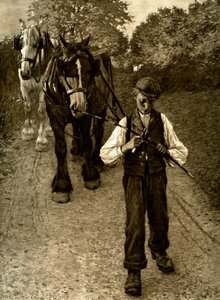 Der Pflügerjunge, 1900 von Unbekannt