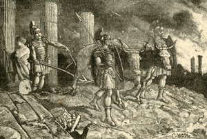 Der Pflug über die Stätte von Karthago, 1890 von Unbekannt