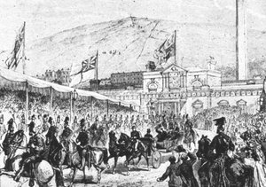 Der erste Besuch des Prinzen von Wales in den Kolonien, 1860 von Unbekannt