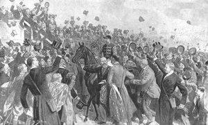 Das erste Derby des Prinzen, 1896: Seine Königliche Hoheit führt Persimmon, 1901 von Unbekannt