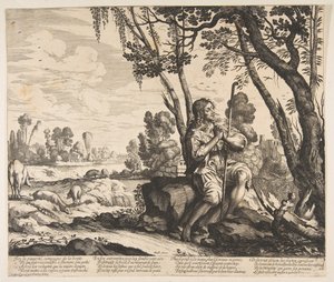 Der verlorene Sohn, der Schweine hütet, ca. 1636