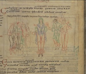Die Psychomachia von Prudentius, 11. Jahrhundert