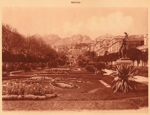 Der öffentliche Garten, Menton, 1930