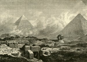 Die Pyramiden und die Sphinx, 1890 von Unbekannt