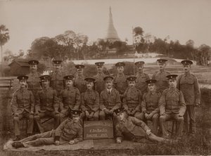 Der Stab des Quartiermeisters des 1. Royal Munster Fusiliers, Rangoon, Burma, 1913 von Unbekannt