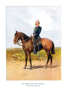 Das eigene königliche Regiment der Königin, Staffordshire Yeomanry, ca. 1890 von Unbekannt