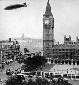 Die R101 überfliegt das House of Commons, 14. Oktober 1929