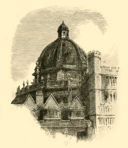 Die Radcliffe-Bibliothek, vom Quadrangle von Brasenose, 1898