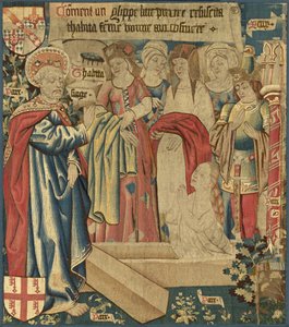 Die Auferweckung der Tabitha, ca. 1460 von Unbekannt