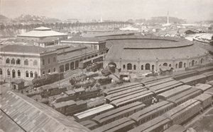 Der Rio de Janeiro Endbahnhof der Zentralbahn von Brasilien, 1914