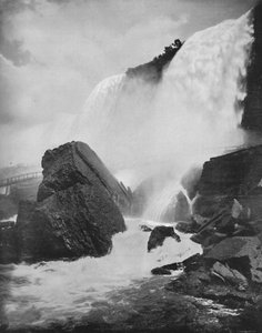 Die Felsen unter dem amerikanischen Wasserfall, 19. Jahrhundert