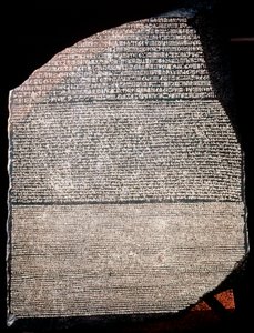 Der Stein von Rosetta, 196 v. Chr.
