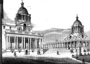Das Royal Hospital, Greenwich, London, 19. Jahrhundert