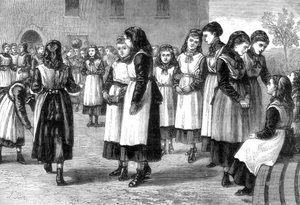 Die königliche Freimaurerschule für Mädchen, St Johns Hill, Battersea Rise, London, 1875 von Unbekannt