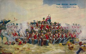 Die Royal Scots. Der Platz bei Quatre Bras, 1815, 1939 von Unbekannt
