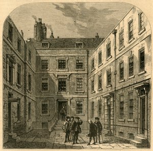 Das Haus der Royal Society in Crane Court, 1897