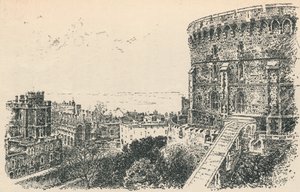 Der Königsturm von der Unterkunft des Königs von Schottland, 1895 von Unbekannt