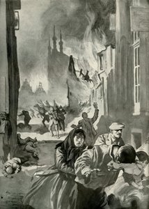 Die Plünderung von Löwen, 1919 von Unbekannt