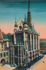Die Sainte-Chapelle, Paris, um 1920