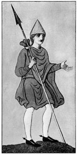 Der sächsische Mantel, zeigt die Befestigungsmethode, 1910 von Unbekannt