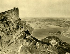 Der Schafberg und der Mondsee, Oberösterreich von Unbekannt