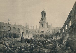 Die zweite Royal Exchange nach dem Brand 1838, 1928 von Unbekannt