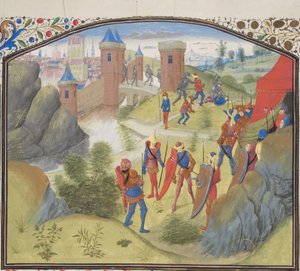 Die Belagerung von Antiochia. Miniatur aus der Historia von Wilhelm von Tyrus, 1460er von Unbekannt