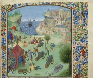Die Belagerung von Lissabon, 1384 von Unbekannt