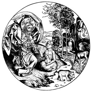 Der sechste Tag der Schöpfung, 1493 von Unbekannt